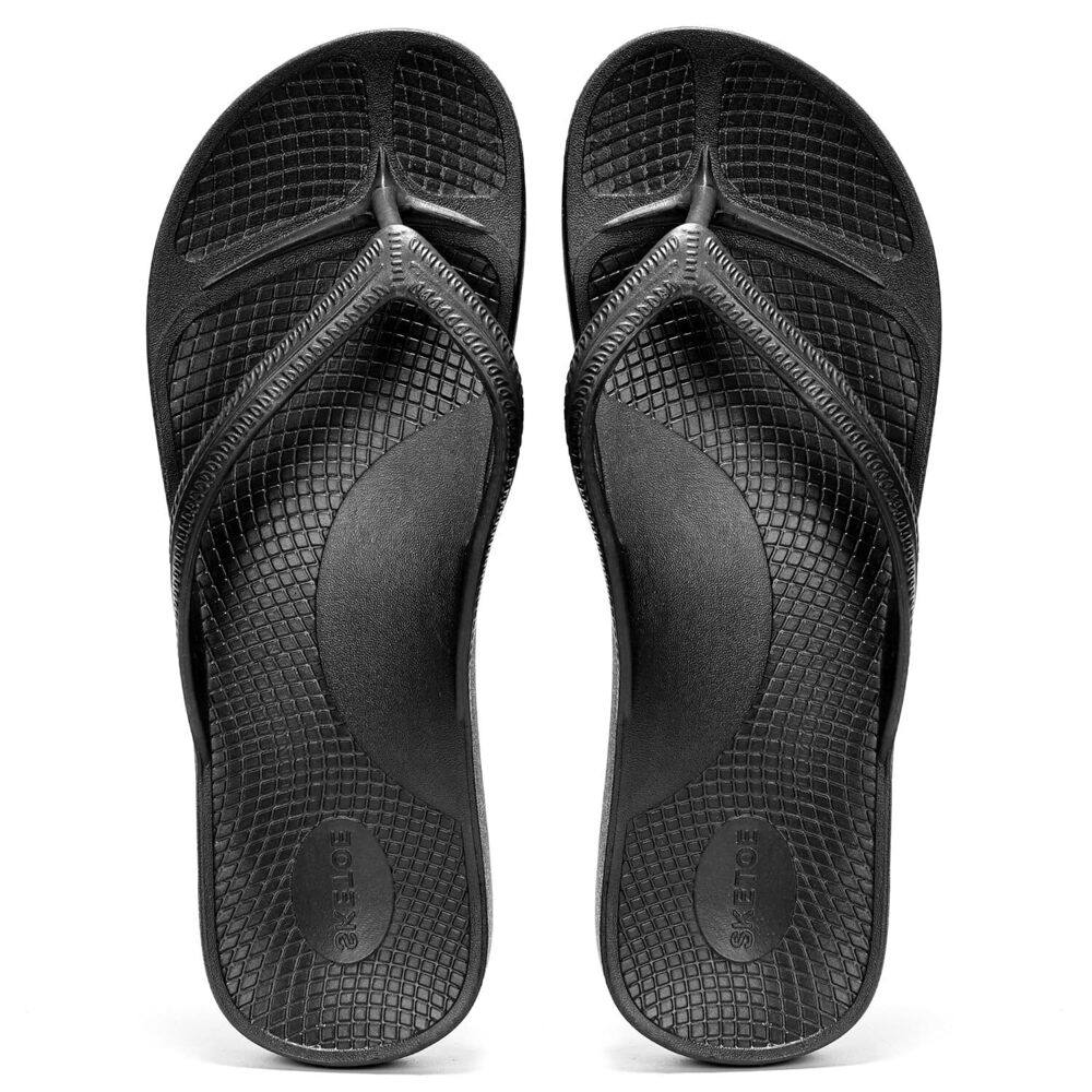 Arch Support Flip Flops for Women Thong Sandals with Soft Straps for